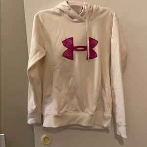 White Under Armour Storm Hooded Sweatshirt